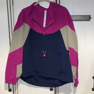 Lululemon pink and blue windbreaker
